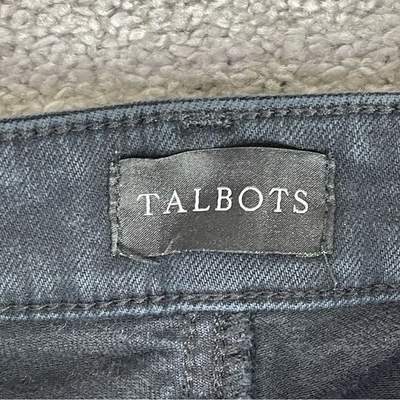 Talbots Jeans Women’s 4 Petite Black Slim Ankle Mid-Rise Stretch - Picture 3 of 11